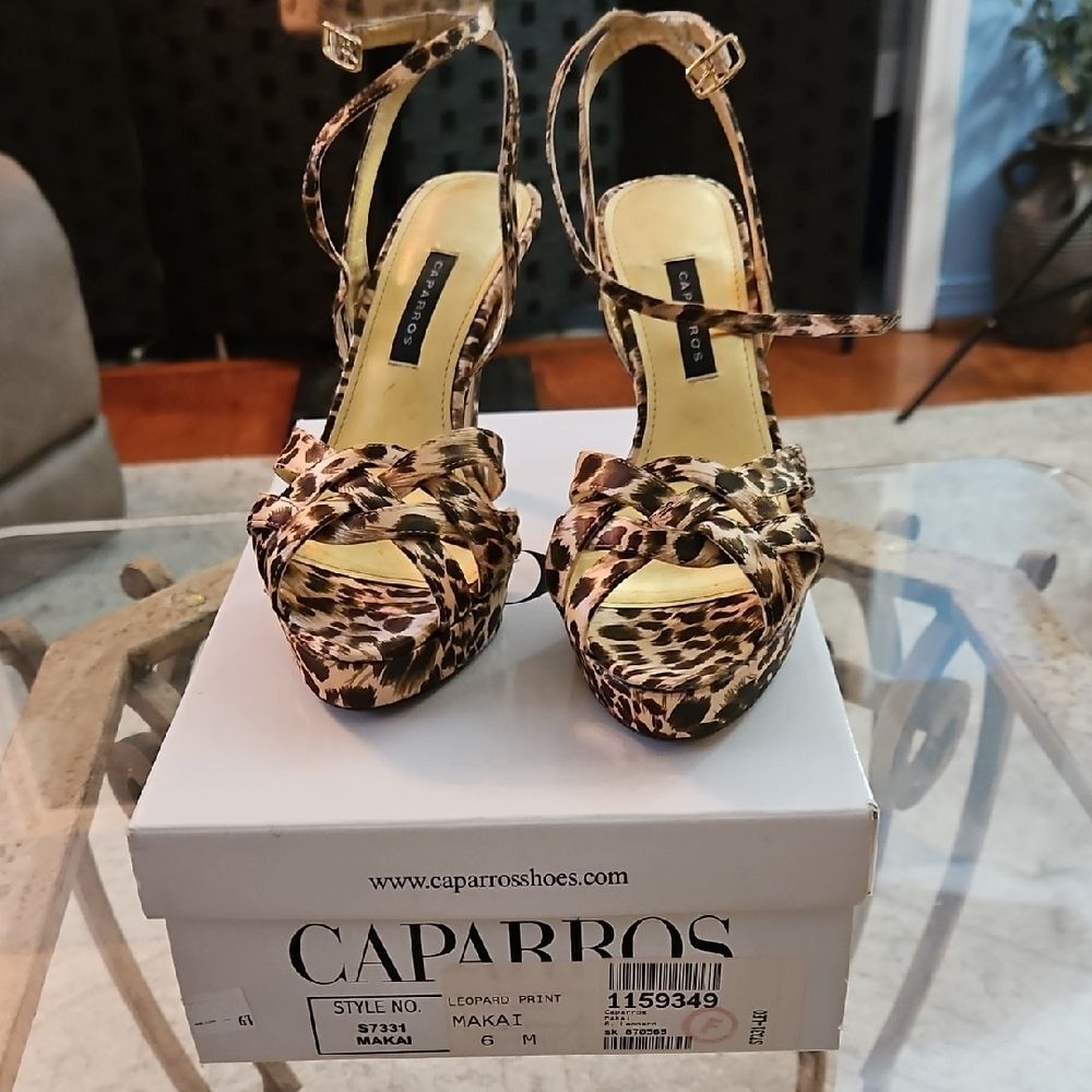Caparros Leopard Print Makai 4" Heels 6M Animal Print Pump